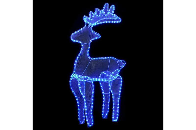 rensdyrdekoration 60x24x89 cm 306 LED'er trådnet - Blå - Belysning - Julebelysning - Julelys udendørs