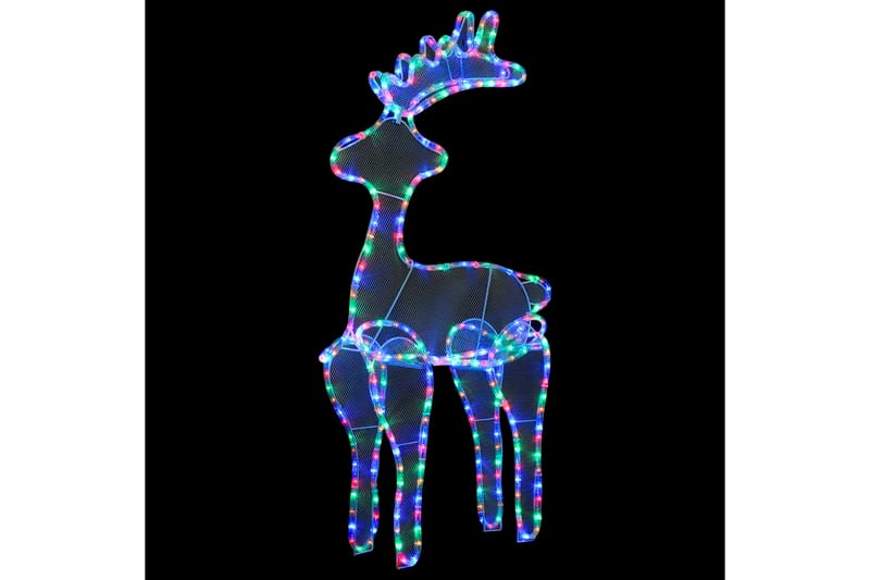 rensdyrdekoration 60x24x89 cm 306 LED'er trådnet - Flerfarvet - Belysning - Julebelysning - Julelys udendørs