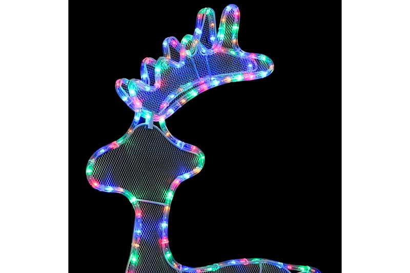 rensdyrdekoration 60x24x89 cm 306 LED'er trådnet - Flerfarvet - Belysning - Julebelysning - Julelys udendørs