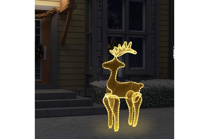 Rensdyrdekoration Med Trådnet 306 Led'Er 60x24x89 cm - Belysning - Julebelysning - Julelys udendørs