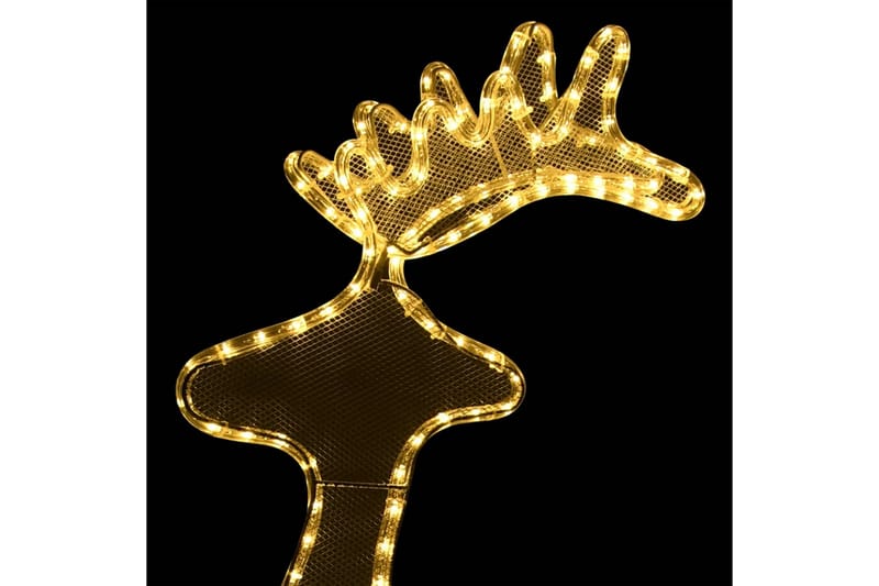 Rensdyrdekoration Med Trådnet 306 Led'Er 60x24x89 cm - Belysning - Julebelysning - Julelys udendørs
