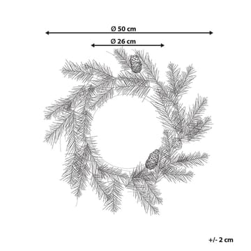 Julekrans Whitehorn - Boligtilbehør - Julepynt & højtidsdekorationer - Juelpynt og juledekoration - Julekrans