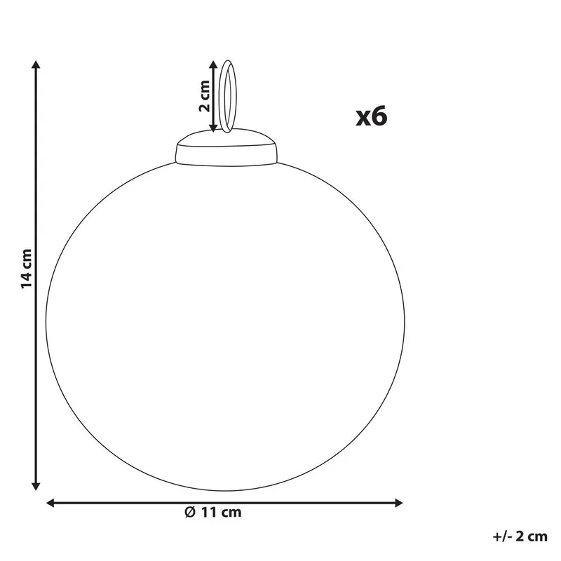 Julekugle Astral Sæt med 6 - Boligtilbehør - Julepynt & højtidsdekorationer - Juelpynt og juledekoration - Juletræspynt & julekugler