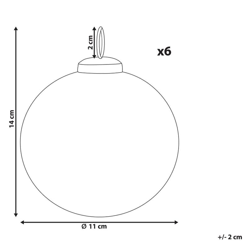 Julekugle Astral Sæt med 6 - Boligtilbehør - Julepynt & højtidsdekorationer - Juelpynt og juledekoration - Juletræspynt & julekugler