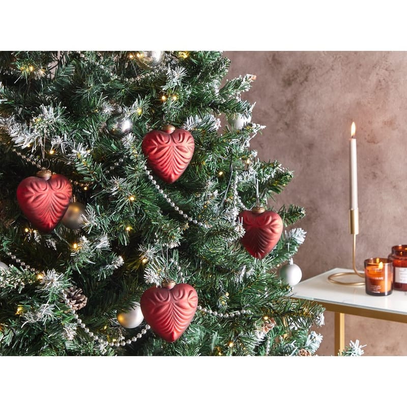 Julekugle Feriable Sæt med 8 - Rød/Guld - Boligtilbehør - Julepynt & højtidsdekorationer - Juelpynt og juledekoration - Juletræspynt & julekugler