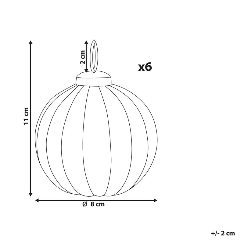 Julekugle Ivoire Sæt med 6 - Belysning - Julebelysning - Øvrig julebelysning
