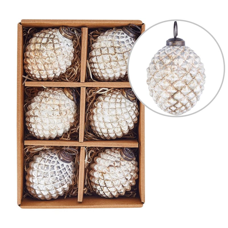 Julekugle Laiton Sæt med 6, undefined