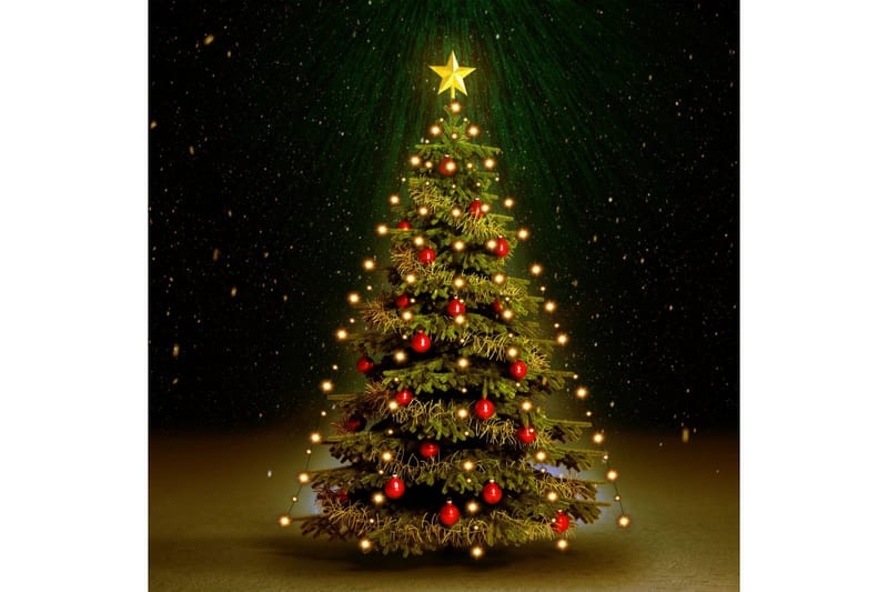Netlys Til Juletræ 150 Led'Er Ip44 150 Cm - Orange - Julelamper - Juletræsbelysning