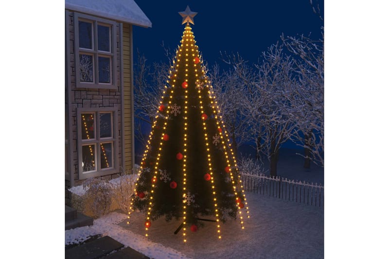 Netlys Til Juletræ Med 500 Led'Er Ip44 500 cm - Julelamper - Juletræsbelysning