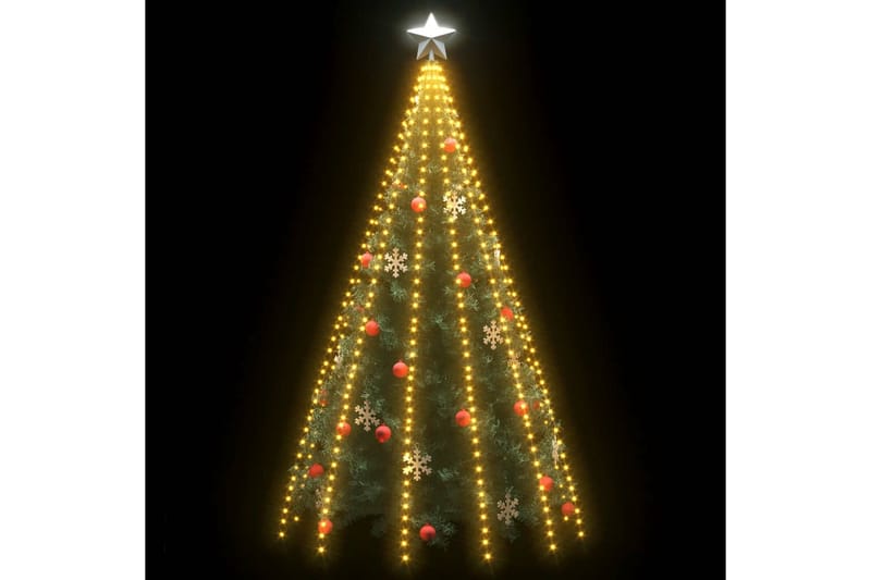Netlys Til Juletræ Med 500 Led'Er Ip44 500 cm - Julelamper - Juletræsbelysning