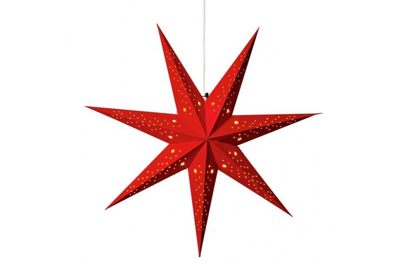 Papirstjerne velour 78 cm Rød - Kunstsmede - Julelamper - Julestjerne