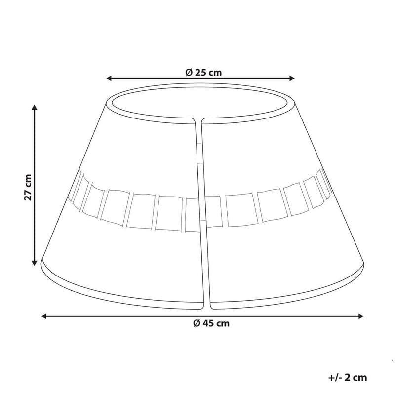 Juletræskrage Marche - 45x45x27 cm - Boligtilbehør - Julepynt & højtidsdekorationer - Juelpynt og juledekoration - Juletræsfod
