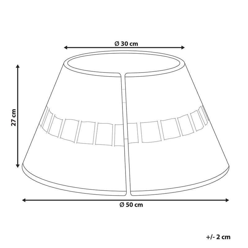 Juletræskrage Marche - 50x50x27 cm - Boligtilbehør - Julepynt & højtidsdekorationer - Juelpynt og juledekoration - Juletræsfod