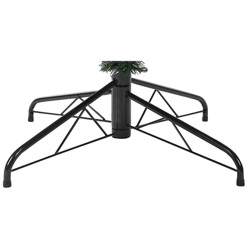 Kunstigt snedækket juletræ Bassie - 150x150x240 cm - Boligtilbehør - Julepynt & højtidsdekorationer - Juelpynt og juledekoration - Plastik juletræ