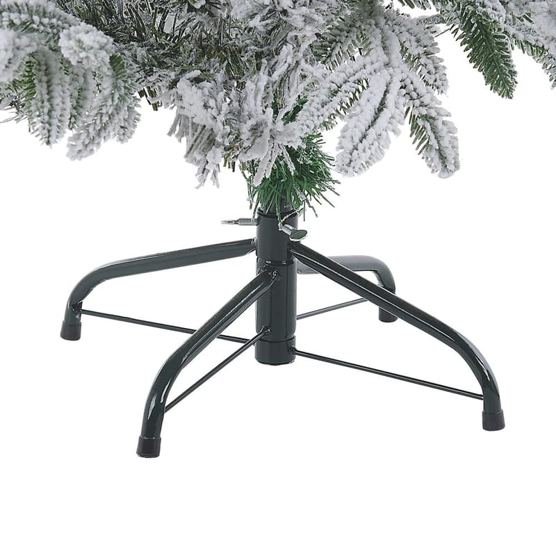 Kunstigt snedækket juletræ Bassie - 85x85x120 cm - Boligtilbehør - Julepynt & højtidsdekorationer - Juelpynt og juledekoration - Plastik juletræ