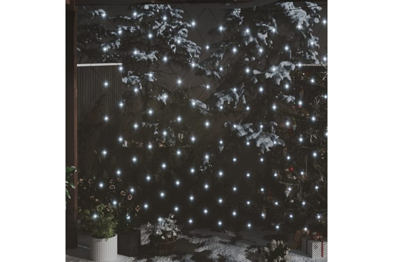lysnet 3x2 m 204 LED'er inde/ude koldt hvidt lys - Hvid - Julelys udendørs