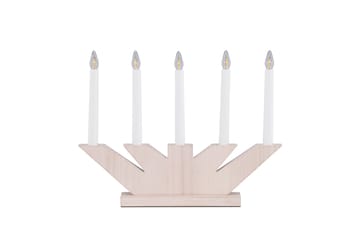 Verbier Adventslysestage 41 cm - Hvid - Belysning - Julebelysning - Adventsstage