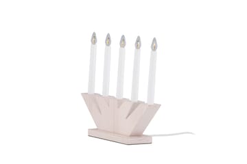 Verbier Adventslysestage 41 cm - Hvid - Belysning - Julebelysning - Adventsstage