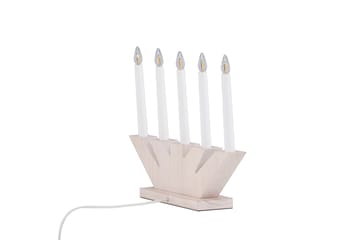 Verbier Adventslysestage 41 cm - Hvid - Belysning - Julebelysning - Adventsstage