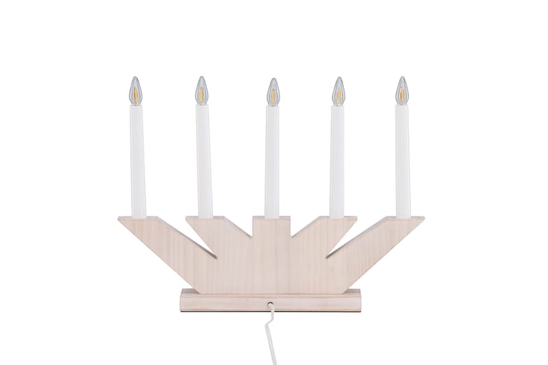 Verbier Adventslysestage 41 cm - Hvid - Belysning - Julebelysning - Adventsstage