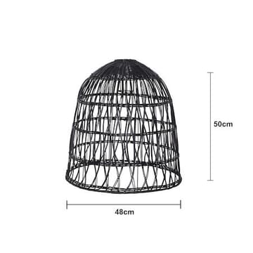 Knute lampeskærm 48 cm - sort - Belysning - Belysningstilbehør
