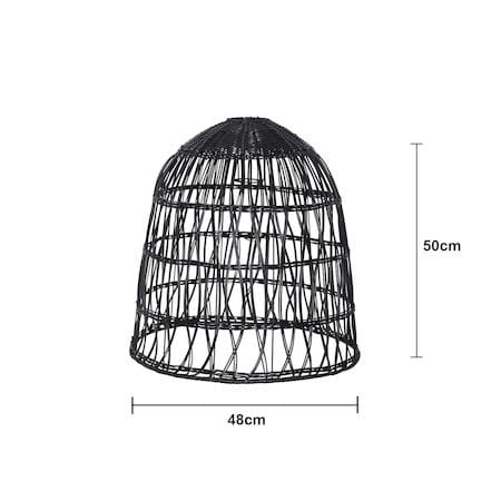 Knute lampeskærm 48 cm - sort - Belysning - Belysningstilbehør