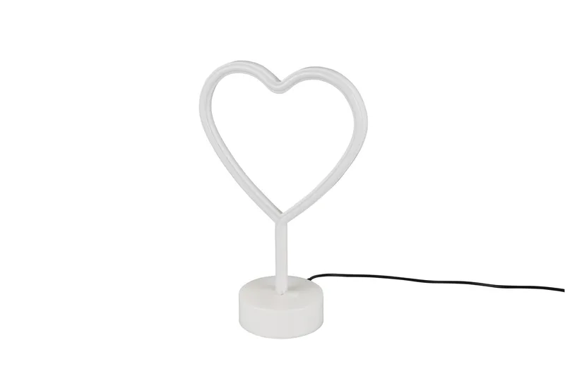 Trio Lighting Heart LED bordlampe hvid - Belysning - Lamper & indendørsbelysning - Sengelampe - Sengelampe bord