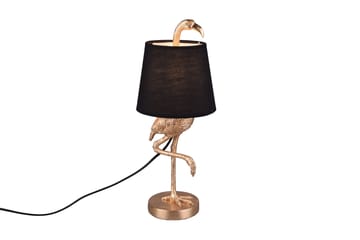 Trio Lighting Lola bordlampe E14 sort/guld - Belysning - Lamper & indendørsbelysning - Sengelampe - Sengelampe bord