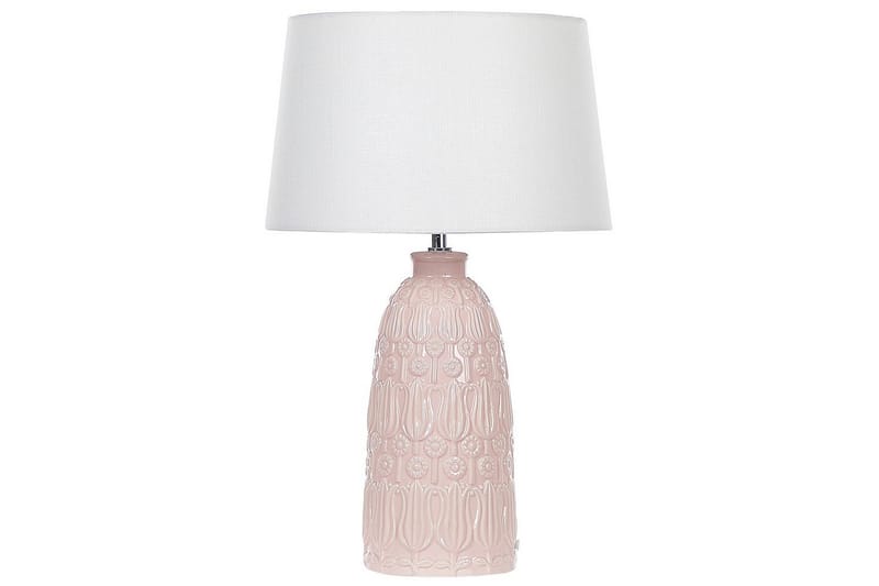 Azzurvi Bordlampe 56 cm E27 - Lyserød/Hvid - Belysning - Lamper & indendørsbelysning - Vindueslampe - Vindueslampe på fod