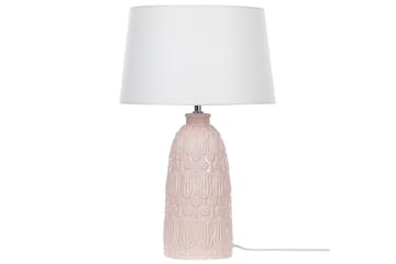 Azzurvi Bordlampe 56 cm E27 - Lyserød/Hvid - Belysning - Lamper & indendørsbelysning - Bordlampe