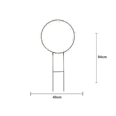 Barlumi silhuet-dekorationsbelysning 84 cm - sort - Belysning - Lamper & indendørsbelysning - Dekorativ belysning