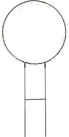 Barlumi silhuet-dekorationsbelysning 84 cm, sort