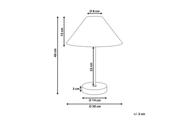 Boieba Bordlampe 40 cm E27 - Sort/Natur - Belysning - Lamper & indendørsbelysning - Bordlampe