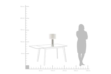 Aiken Bordlampe 30 cm - Hvid - Belysning - Lamper & indendørsbelysning - Bordlampe