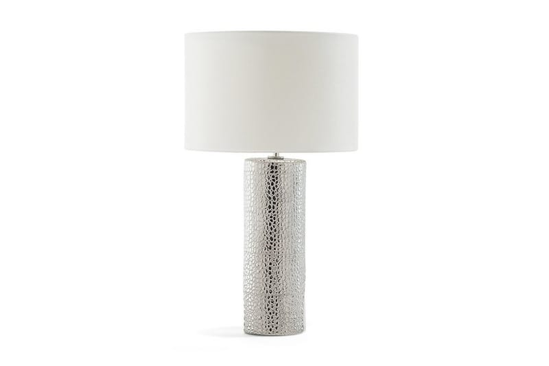Aiken Bordlampe 30 cm - Hvid - Vindueslampe på fod - Soveværelse lampe - Stuelampe - Sengelampe bord - Vindueslampe - Bordlampe