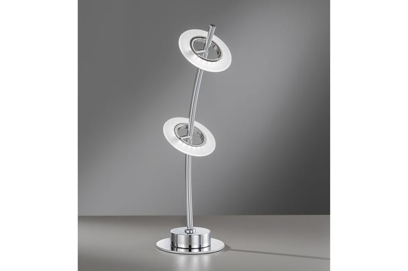 Anya Bordlampe - Krom - Vindueslampe på fod - Soveværelse lampe - Stuelampe - Sengelampe bord - Vindueslampe - Bordlampe