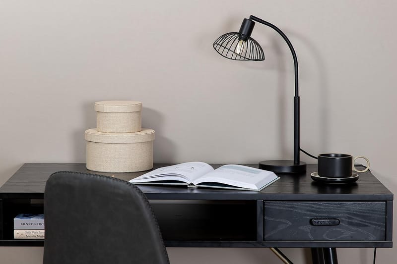 Armory Bordlampe Dimmer LED - Sort - Vindueslampe på fod - Soveværelse lampe - Stuelampe - Sengelampe bord - Vindueslampe - Bordlampe