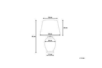 Brenta bordlampe 34 cm - Blå - Belysning - Lamper & indendørsbelysning - Bordlampe