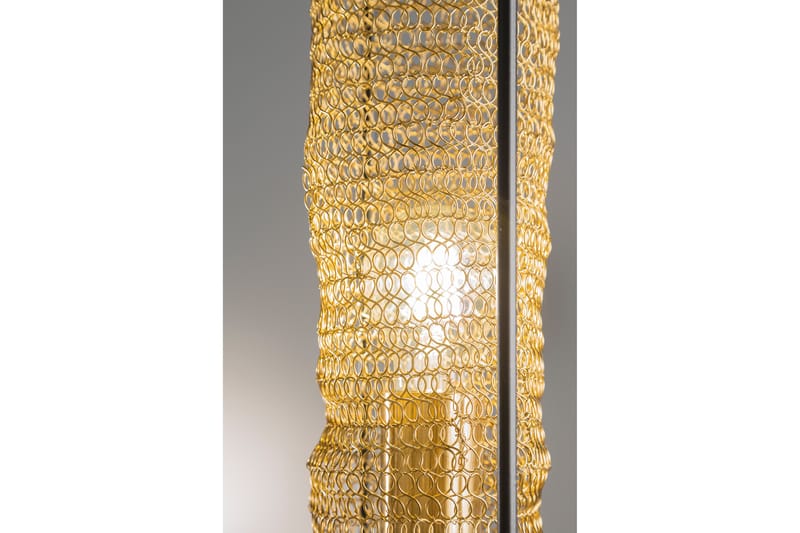 Claris Bordlampe - Guld - Vindueslampe på fod - Sengelampe bord - Vindueslampe - Soveværelse lampe - Bordlampe - Netlampe - Stuelampe