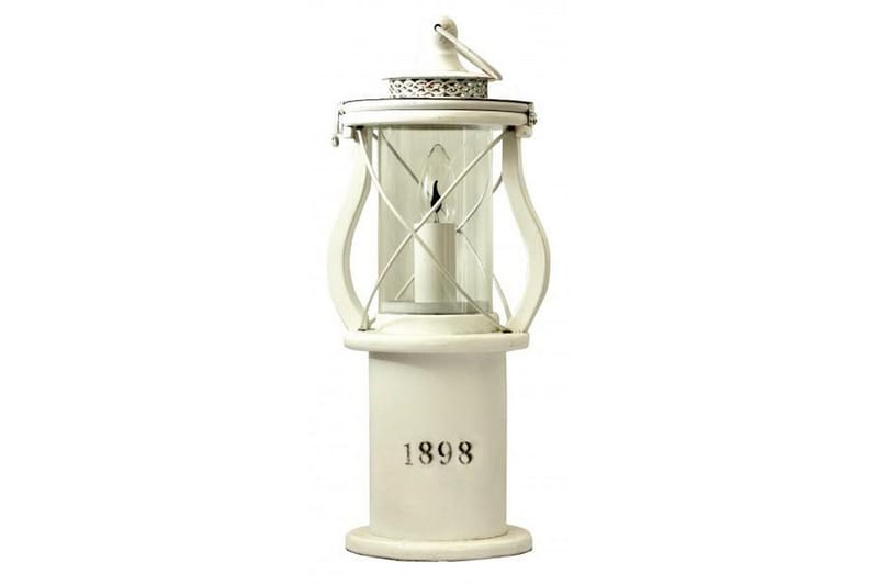 Cottex Bordlampe - Hvid - Vindueslampe på fod - Soveværelse lampe - Stuelampe - Sengelampe bord - Vindueslampe - Bordlampe