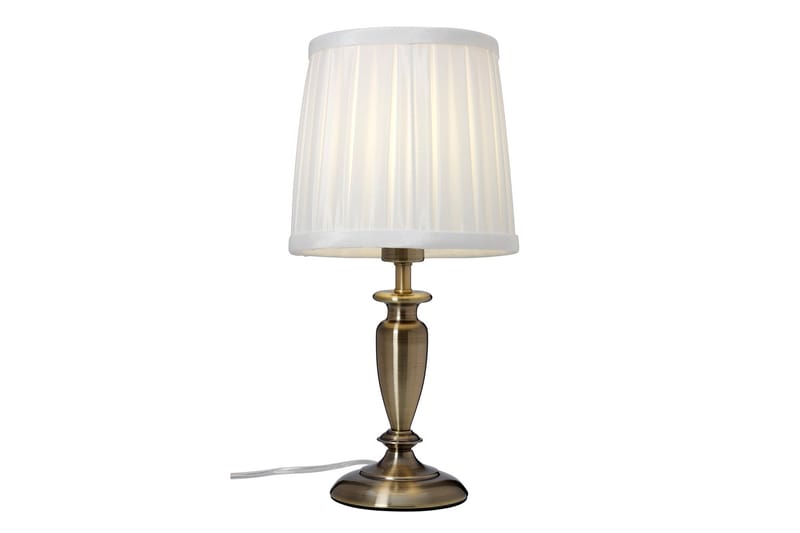 Cottex Ines Bordlampe 340 cm - Antik/Hvid - Soveværelse lampe - Bordlampe