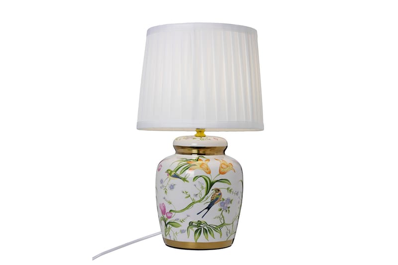 Cottex Klassisk Bordlampe 435 cm - Hvid - Soveværelse lampe - Bordlampe