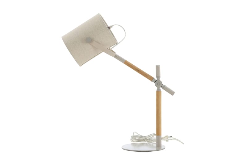 Dionysius Bordlampe - Linned/Natur/Beige/Hvid - Vindueslampe på fod - Soveværelse lampe - Stuelampe - Sengelampe bord - Vindueslampe - Bordlampe