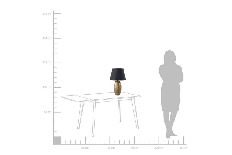 Ebro Bordlampe 33 cm - Guld - Belysning - Lamper & indendørsbelysning - Bordlampe