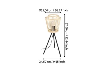 Bordlampe Eglo Hykeham - Sort - Belysning - Lamper & indendørsbelysning - Bordlampe