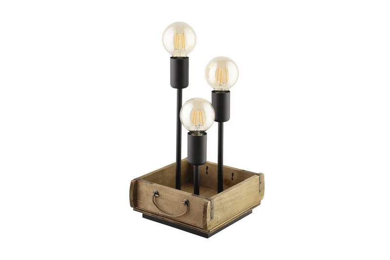 Bordlampe Eglo Wootton, Brun/Sort