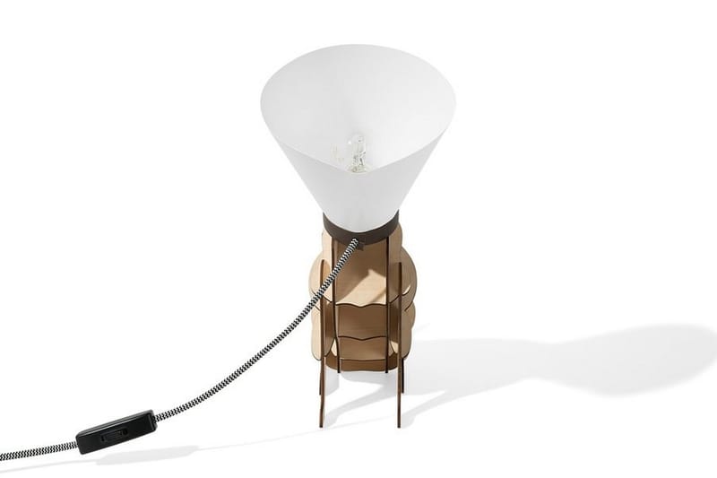 Isna Bordlampe 24 cm - Hvid - Vindueslampe på fod - Soveværelse lampe - Stuelampe - Sengelampe bord - Vindueslampe - Bordlampe