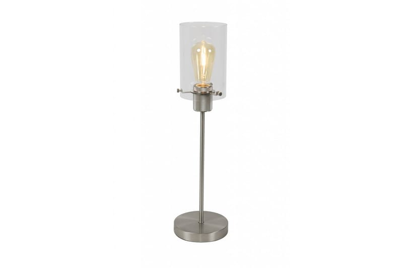 Light & Living Vancouver Bordlampe 55 cm - Sølv - Vindueslampe på fod - Soveværelse lampe - Stuelampe - Sengelampe bord - Vindueslampe - Bordlampe