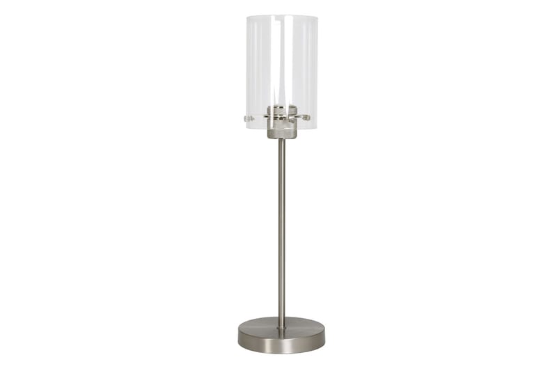 Light & Living Vancouver Bordlampe 55 cm - Sølv - Vindueslampe på fod - Soveværelse lampe - Stuelampe - Sengelampe bord - Vindueslampe - Bordlampe
