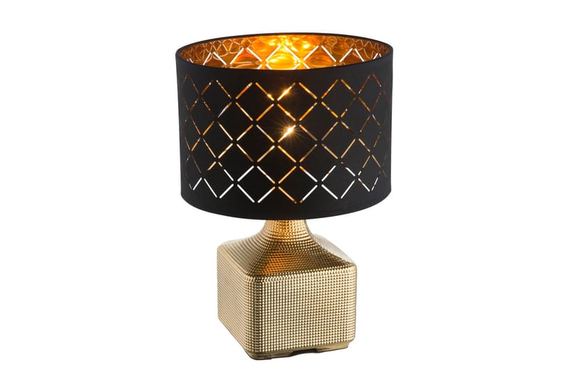 Mirauea Bordlampe Guld/Sort - Globo Lighting - Vindueslampe på fod - Soveværelse lampe - Sengelampe bord - Vindueslampe - Bordlampe - Stuelampe